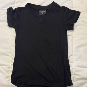 Little Bipsy Black V-Neck Kids Tee